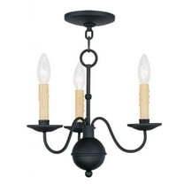 Livex Lighting Heritage Mini Chandelier in Black