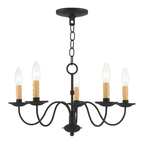 Livex Lighting Heritage Chandelier in Black