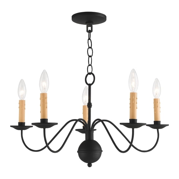 Livex Lighting Heritage Chandelier in Black