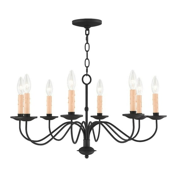 Livex Lighting Heritage Chandelier in Black