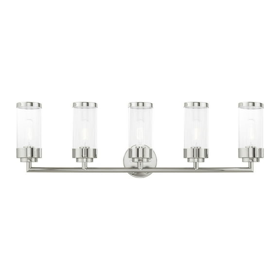 Livex Lighting - Hillcrest - 5 Light Bath Vanity in Coastal Style - 35.75 Inches