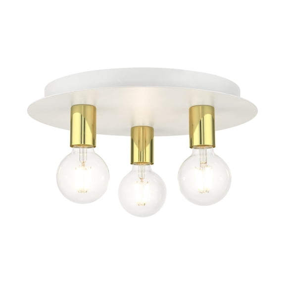 Livex Lighting - Hillview - 3 Light Flush Mount in Contemporary Style - 14