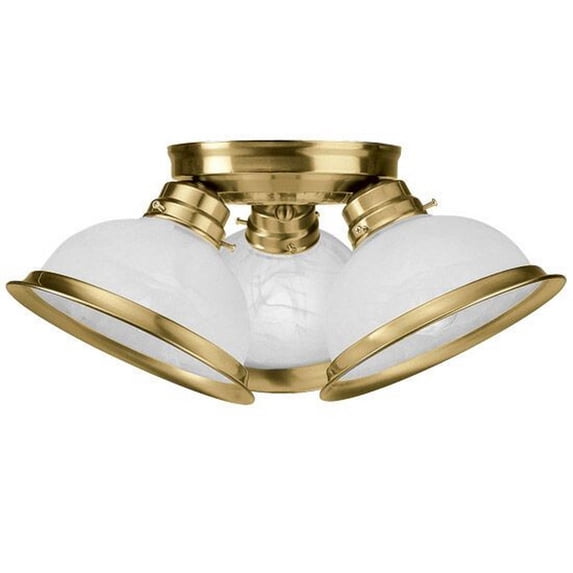 Livex Lighting - Home Basics - 1 Light Flush Mount in Farmhouse Style - 7.75