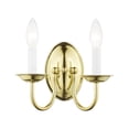 thumbnail image 1 of Livex Lighting Wall Sconce in Polished Brass, 1 of 9