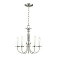 thumbnail image 1 of Livex Lighting Chandelier in Brushed Nickel, 1 of 12