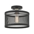 thumbnail image 1 of Livex Lighting - Industro - 1 Light Semi-Flush Mount in Contemporary Style - 11, 1 of 9