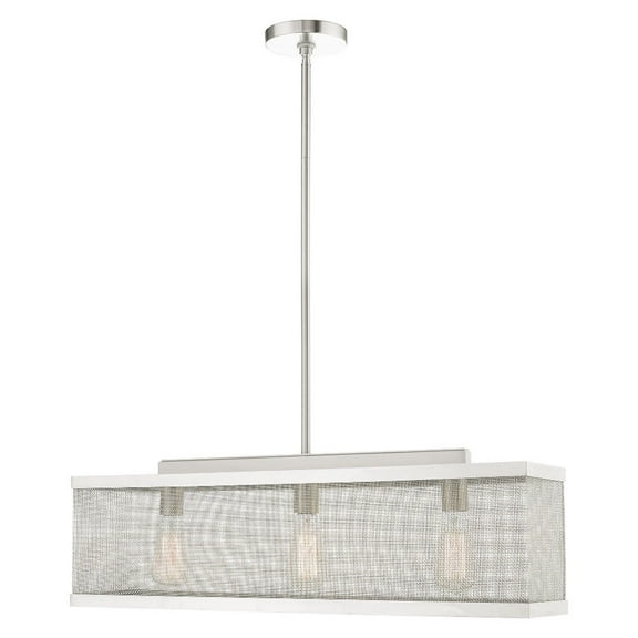 Livex Lighting - Industro - 3 Light Chandelier in Contemporary Style - 6.5