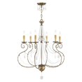 thumbnail image 1 of 51906-36 Livex Lighting Isabella - 6 Light Chandelier in French Country Style - 26.5 Inches wide by 32.75 Inches high     -Traditional Installation, 1 of 8