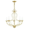 thumbnail image 1 of 42905-33 Livex Lighting Katarina - 5 Light Chandelier In Transitional Style-23 Inches Tall and 23 Inches Wide-Soft Gold Finish    -Traditional, 1 of 9