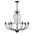 thumbnail image 1 of 42907-04 Livex Lighting Katarina - 7 Light Chandelier In Transitional Style-26 Inches Tall and 28 Inches Wide-Black/Antique Brass Finish, 1 of 8