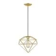 thumbnail image 1 of 49152-33 Livex Lighting Knox - 1 Light Pendant In Geometric Style-17.25 Inches Tall and 10.5 Inches Wide-Soft Gold/Polished Brass Finish, 1 of 12