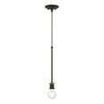 thumbnail image 1 of 47161-07 Livex Lighting Lansdale - 1 Light Pendant In Transitional Style-21 Inches Tall and 5 Inches Wide-Bronze/Antique Brass Finish    -Traditional, 1 of 9