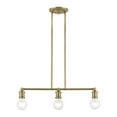 thumbnail image 1 of Livex Lighting - Lansdale - 3 Light Linear Chandelier In Transitional, 1 of 11