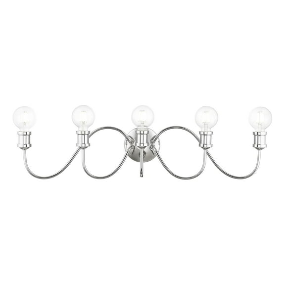 Livex Lighting - Lansdale - 5 Light Large Bath Vanity In Transitional Style-7
