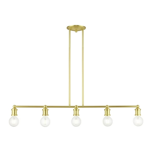Livex Lighting - Lansdale - 5 Light Large Linear Chandelier In Transitional