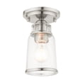 thumbnail image 1 of Livex Lighting - Lawrenceville - 1 Light Flush Mount in Coastal Style - 5.13, 1 of 9