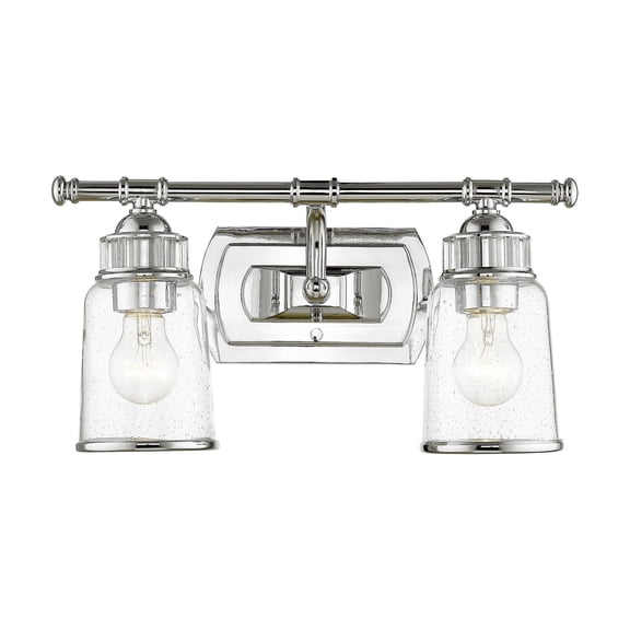 Livex Lighting Lawrenceville 2 Light Bath Vanity Light in Polished Chrome