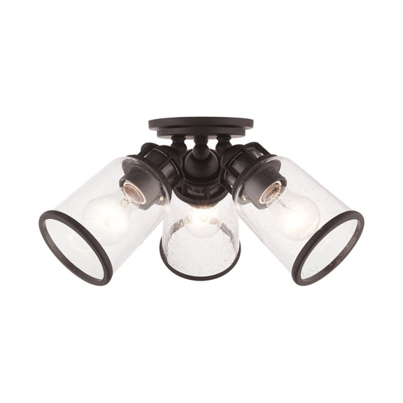 Livex Lighting - Lawrenceville - 3 Light Flush Mount in Coastal Style - 16.38