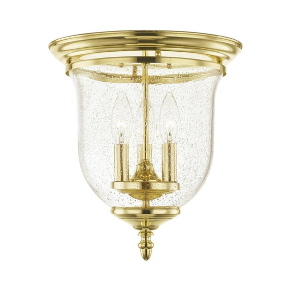Livex Lighting Legacy Ceiling Mount in Polished Brass Gold