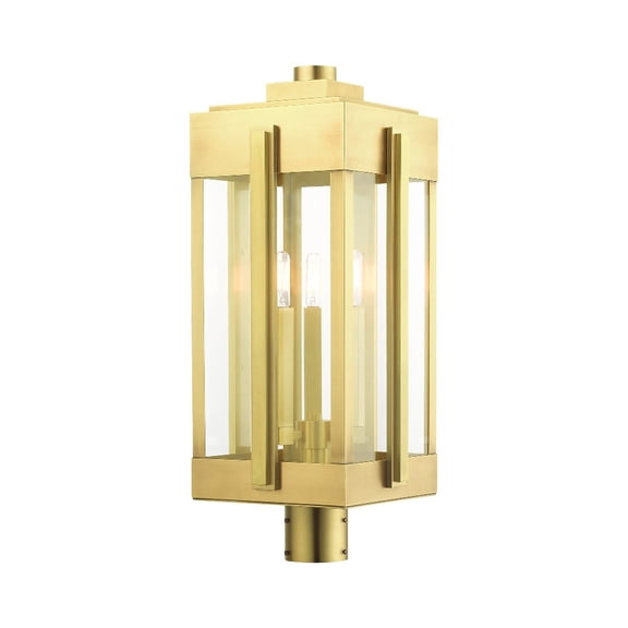 Livex Lighting - Lexington - 3 Light Outdoor Post Top Lantern in Style - 10.25