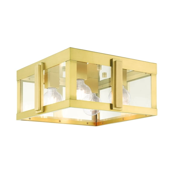 Livex Lighting - Lexington - 4 Light Outdoor Flush Mount in Art Deco Style -