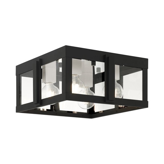Livex Lighting - Lexington - 4 Light Outdoor Flush Mount in Art Deco Style -