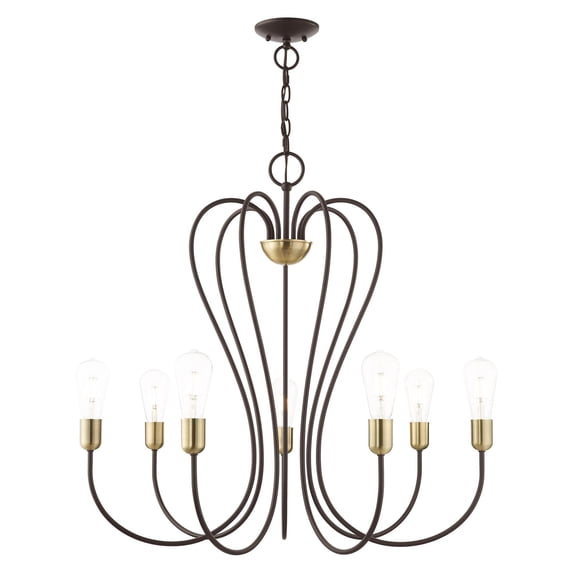Livex Lighting - Lucerne - 7 Light Chandelier in New Traditional Style - 30