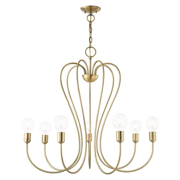 Livex Lighting - Lucerne - 7 Light Chandelier in New Traditional Style - 30