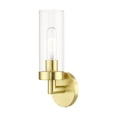 thumbnail image 1 of 16171-12 Livex Lighting Ludlow - 1 Light ADA Wall Sconce In Nautical Style-11.75 Inches Tall and 4.25 Inches Wide-Satin Brass Finish, 1 of 12