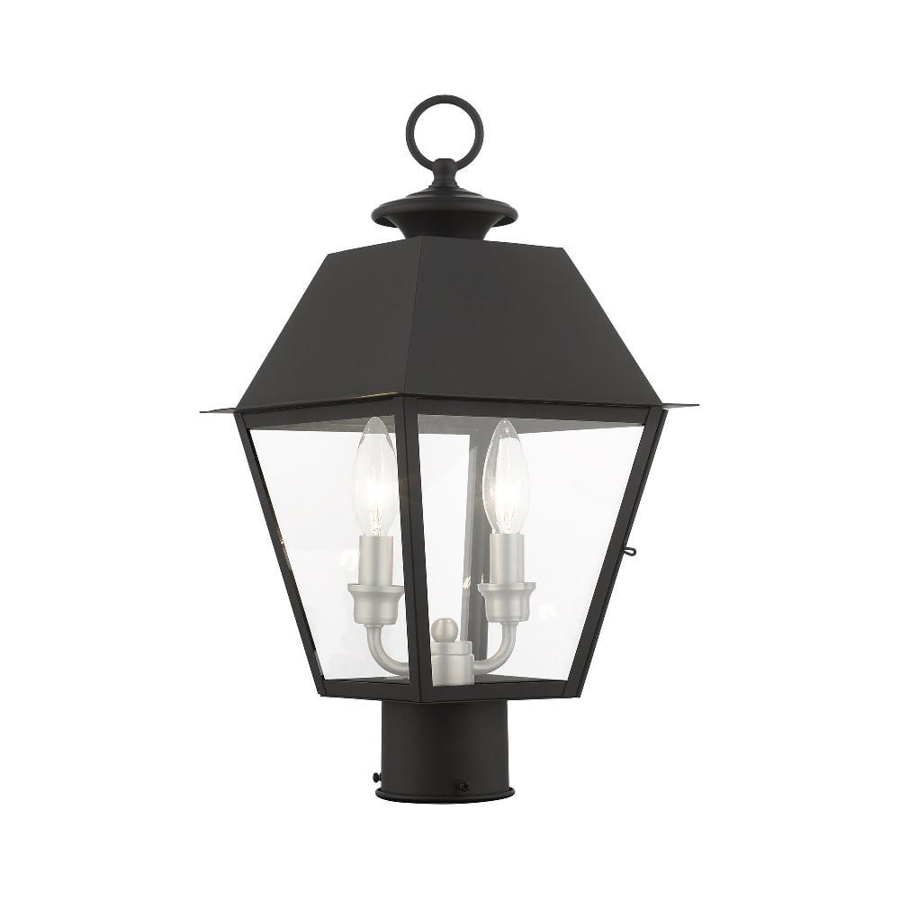 Livex Lighting - Mansfield - 2 Light Outdoor Post Top Lantern in Coastal Style -