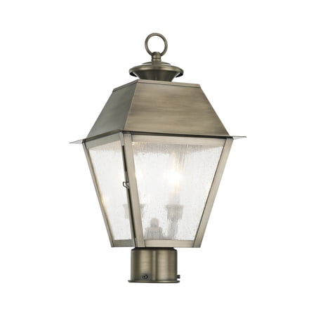Livex Lighting Mansfield 2 Light Post-Top Lanterm