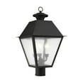 thumbnail image 1 of Livex Lighting Mansfield 3 Light Outdoor Post Lantern, 1 of 8