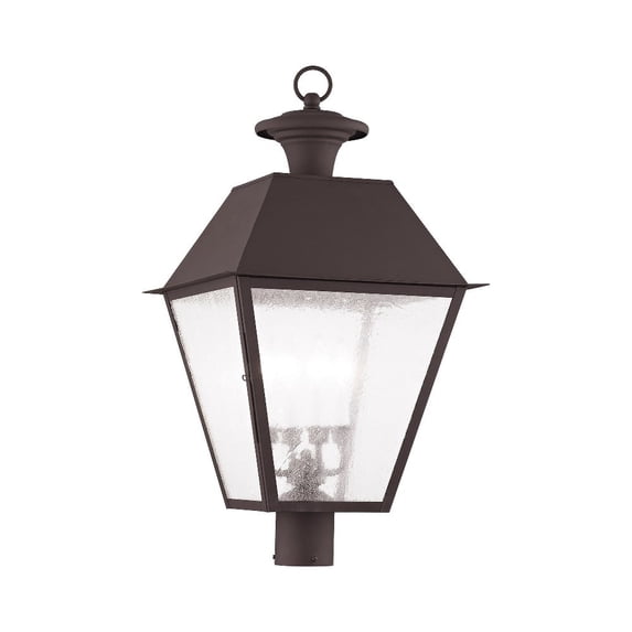 Livex Lighting Mansfield Outdoor Post Head in Bronze