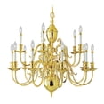 thumbnail image 1 of 5275-04 Livex Lighting Mendham - 5 Light Convertible Mini Chandelier/Semi-Flush Mount in Modern Farmhouse Style - 25 Inches wide by 17 Inches high, 1 of 8