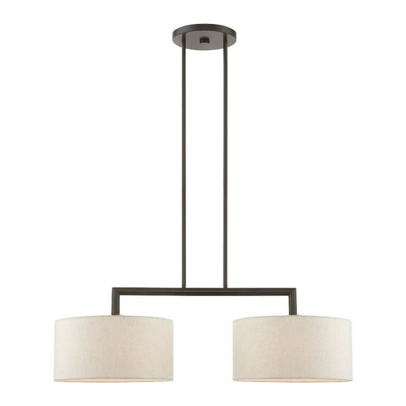Livex Lighting - Meridian - 2 Light Linear Chandelier in Modern Style - 14