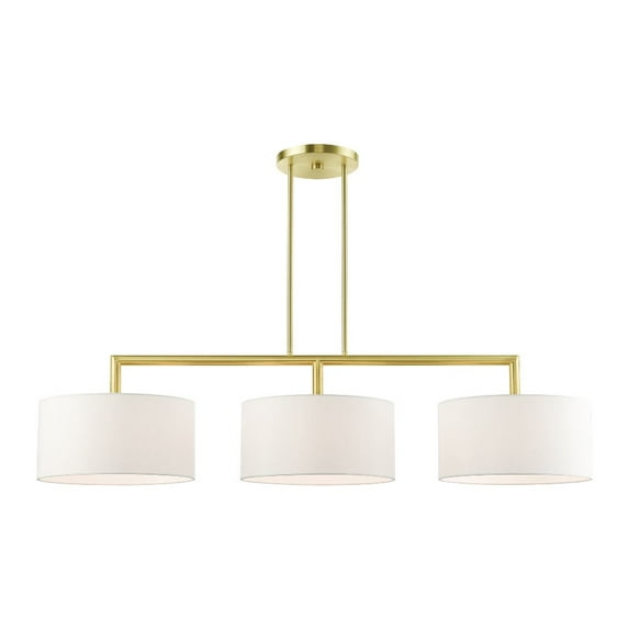 Livex Lighting - Meridian - 3 Light Linear Chandelier in Modern Style - 14