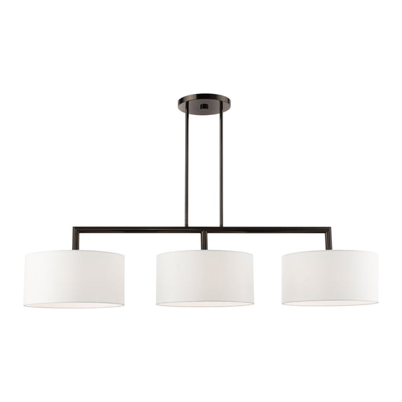 Livex Lighting - Meridian - 3 Light Linear Chandelier in Modern Style - 14