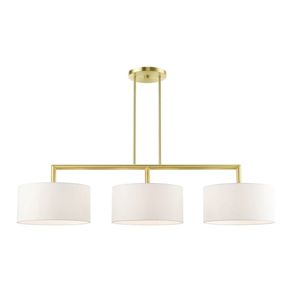 Livex Lighting - Meridian - 3 Light Linear Chandelier in Modern Style - 14