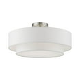 thumbnail image 1 of Livex Lighting - Meridian - 3 Light Semi-Flush Mount In Timeless Style-8.75, 1 of 10