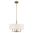 thumbnail image 1 of 42604-01 Livex Lighting Meridian - 4 Light Pendant in Modern Style - 18 Inches wide by 22.5 Inches high-Antique Brass Finish    -Traditional, 1 of 10