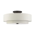 thumbnail image 1 of Livex Lighting - Meridian - 6 Light Semi-Flush Mount in Modern Style - 30 Inches, 1 of 14