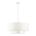 thumbnail image 1 of 49376-03 Livex Lighting Meridian - 7 Light Pendant in Modern Style - 24 Inches wide by 18.5 Inches high-White Finish    -Traditional Installation, 1 of 12