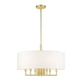 thumbnail image 1 of 49376-12 Livex Lighting Meridian - 7 Light Pendant in Modern Style - 24 Inches wide by 18.5 Inches high-Satin Brass Finish    -Traditional, 1 of 15