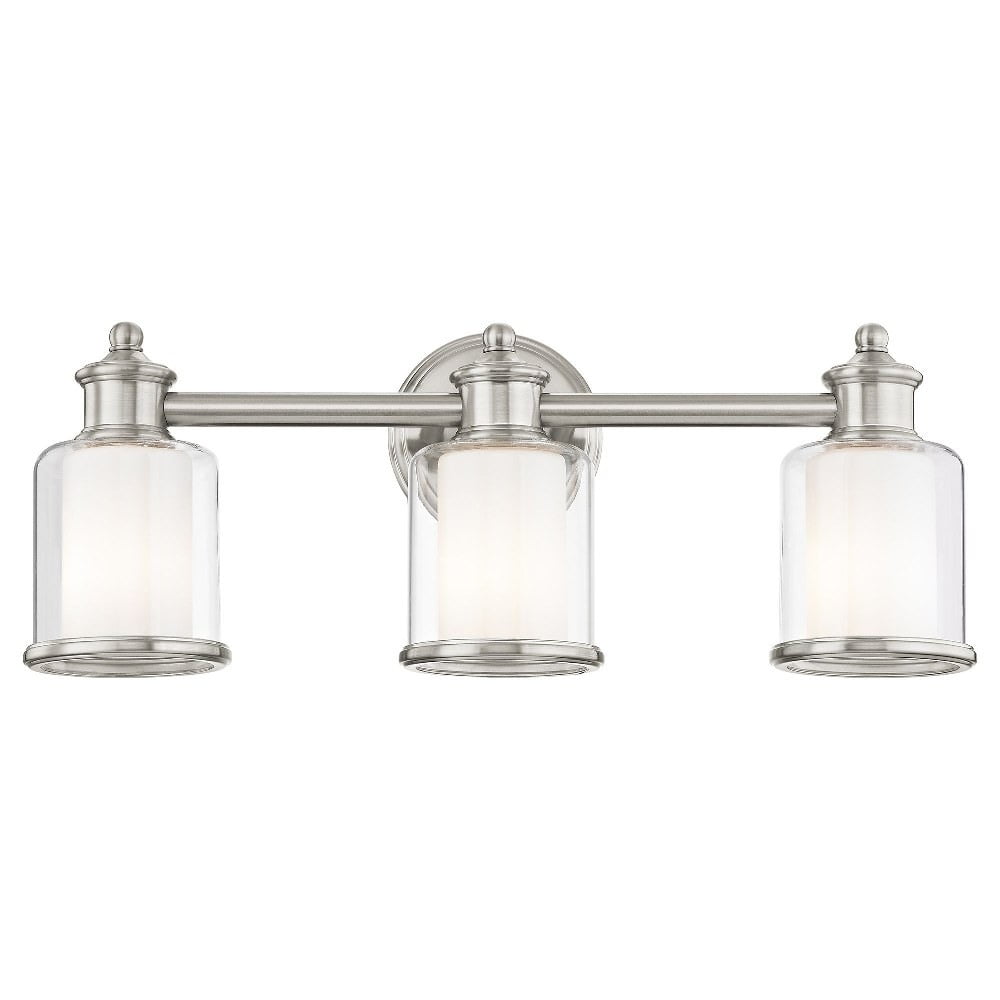 Middlebush Brushed Nickel 3-Light Vanity Fixture
