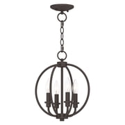 Livex Lighting Milania Convertible Ceiling Mount in Bronze