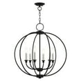 thumbnail image 1 of Livex Lighting - Milania - 6 Light Chandelier in Farmhouse Style - 25 Inches, 1 of 5