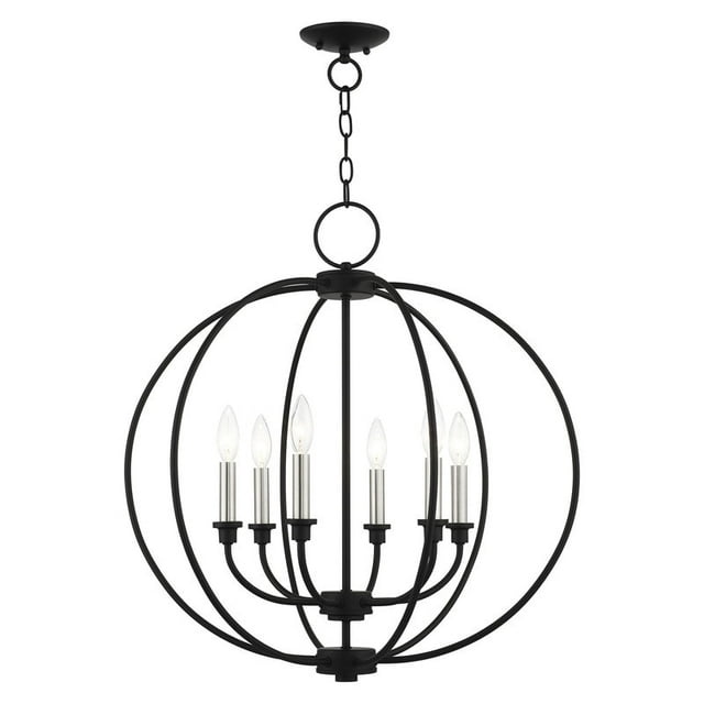 Livex Lighting - Milania - 6 Light Chandelier in Farmhouse Style - 25 Inches
