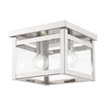 thumbnail image 1 of Livex Lighting Milford Ceiling Mount in Brushed Nickel, 1 of 10