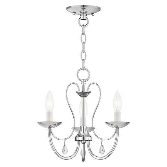 Livex Lighting - Mirabella - 3 Light Chandelier in Farmhouse Style - 14.5 Inches
