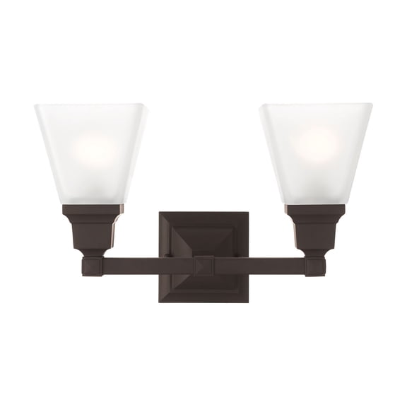 Livex Lighting Mission 2 Bath Light in Bronze